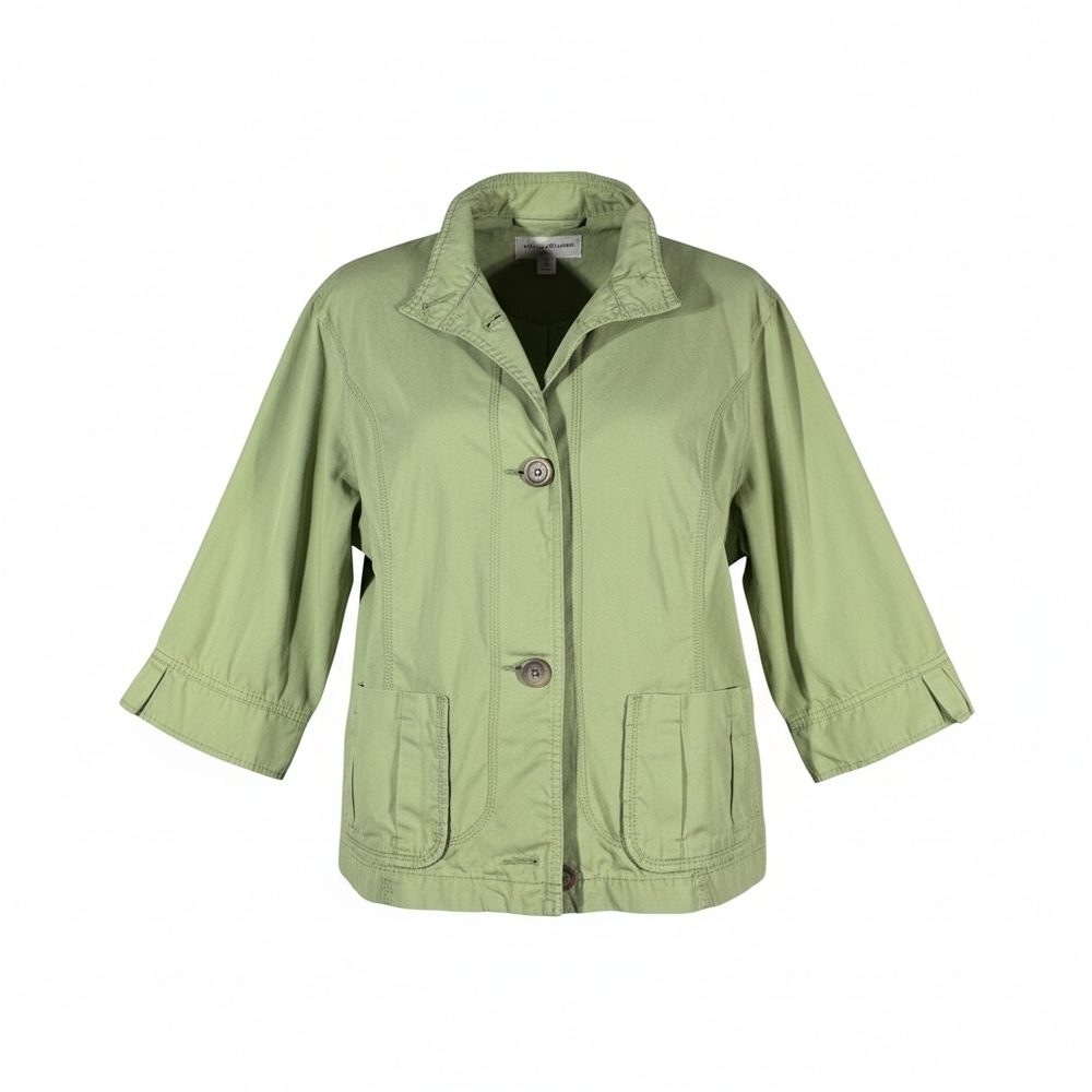 Eddie Bauer Light Green Utility Jacket EUC